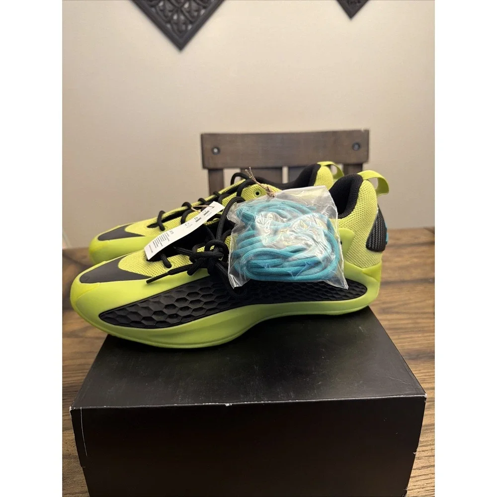 Sz 10.5 Adidas AE1 Low Preloved Lime Men's Basketball Shoes JS1778 …X2